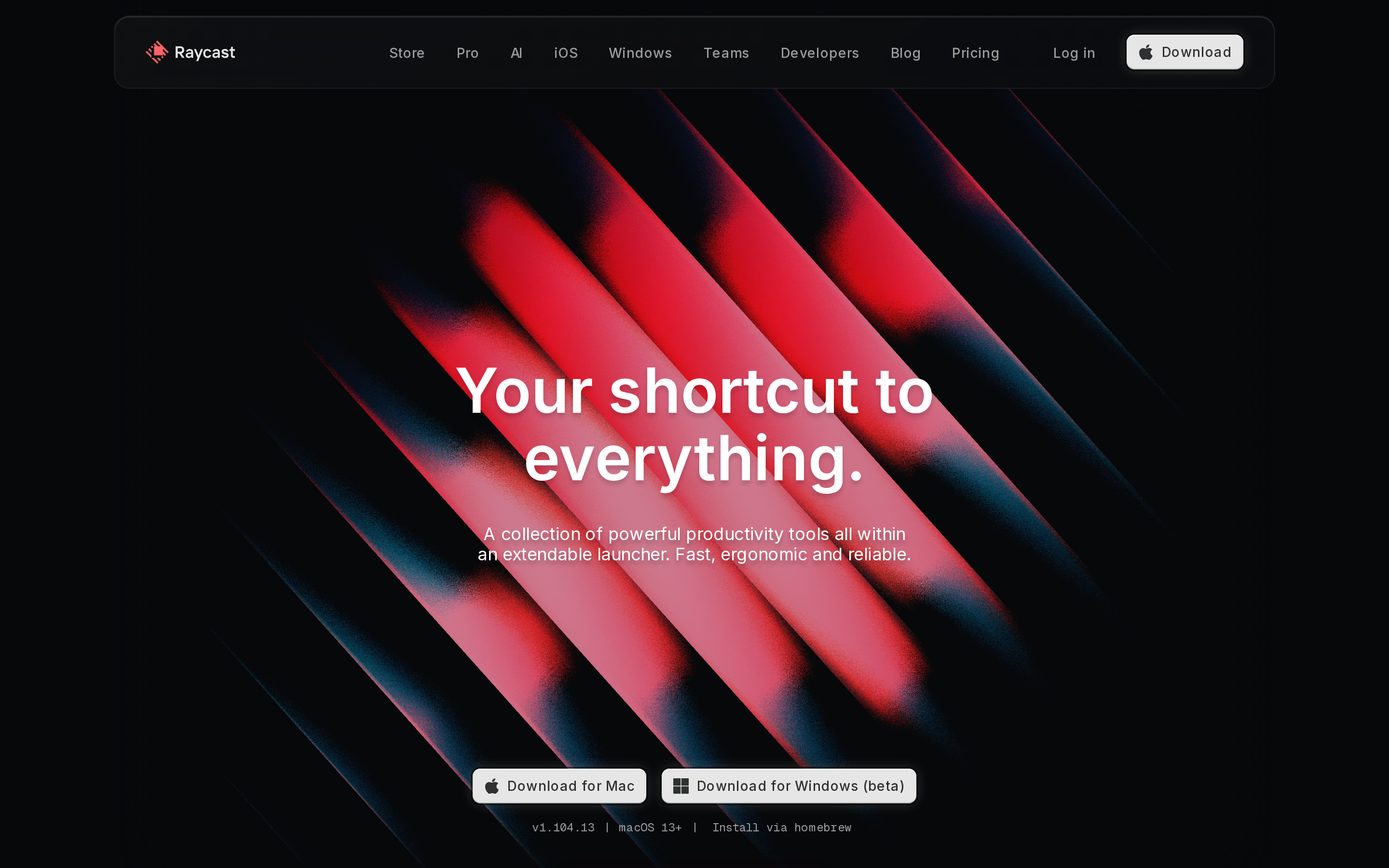 Raycast Dark UI